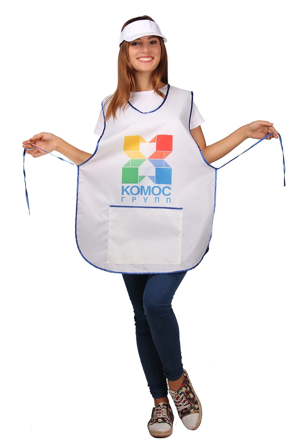 Накидка Флай 54х82 см, с полной запечаткой "KOMOS group"#1 Накидка Флай 54х82 см, с полной запечаткой "KOMOS group"#1