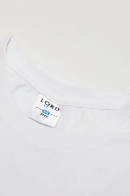 Футболка Степ унисекс однотонная белая (хлопок)#7