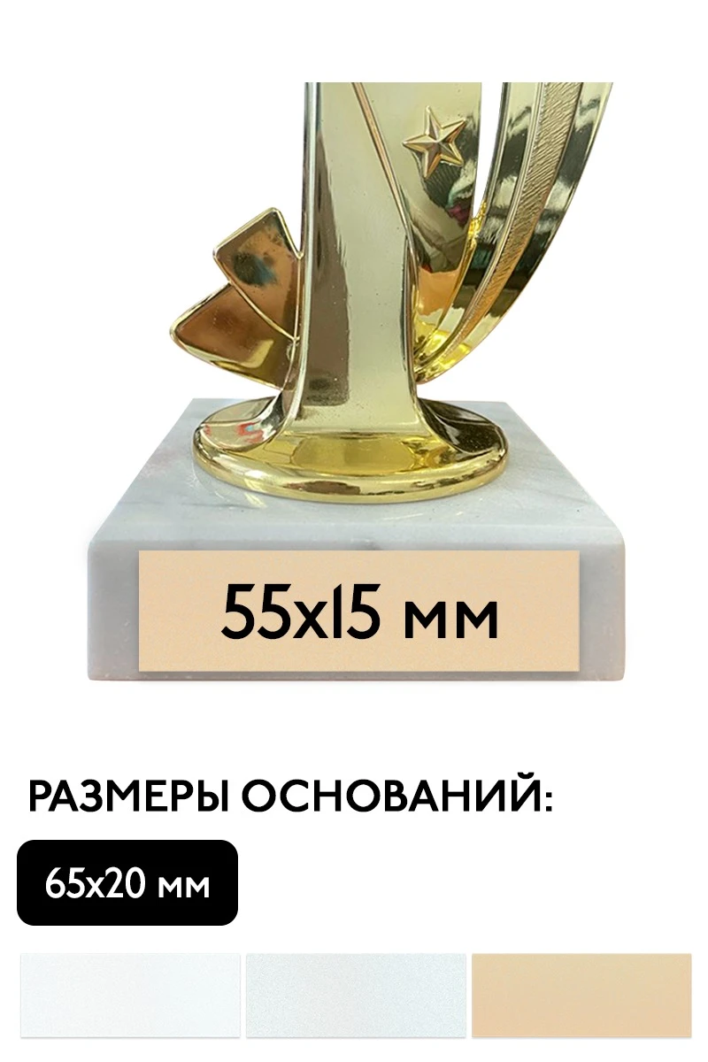 Шильд прямоугольный 55х15 мм#1