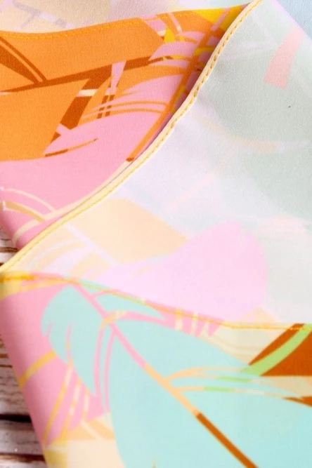 Шарф однослойный легкий 15х120 см, с полной запечаткой "Bird"#4 Шарф однослойный легкий 15х120 см, с полной запечаткой "Bird"#4