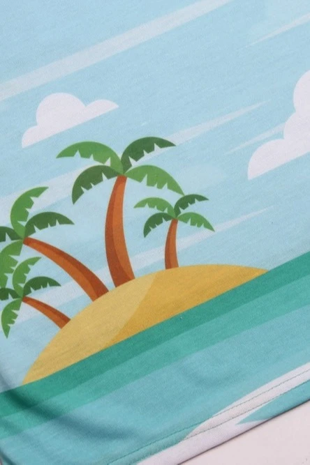 Футболка Спэйс V-ворот женская из примы с полной запечаткой "DANKO"#5