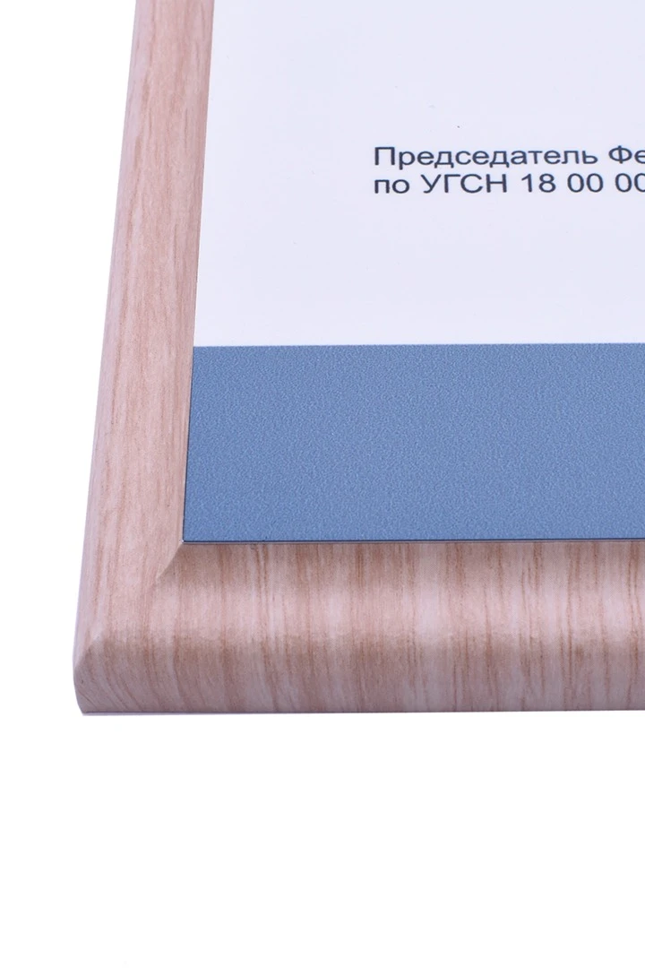 Плакетка 15х20 см с нанесением беленый дуб (профиль О)#4