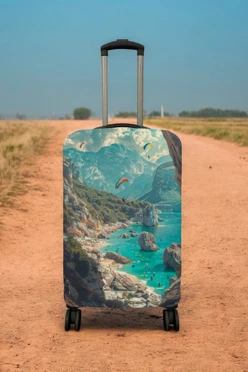 Купить чехол для чемодана (M) с принтом "Coast"