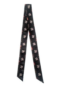 Купить шарф Твилли двухслойный 7х130 см, с полной запечаткой "Цветы Японии"