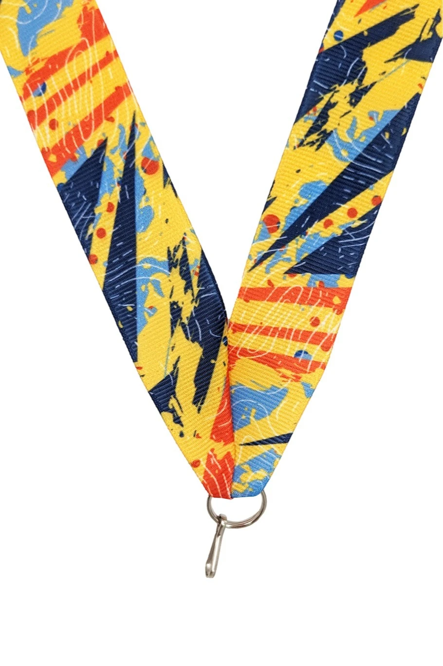 Лента для медали репс ширина 2,5 см с карабином#4 Лента для медали репс ширина 2,5 см с карабином#4