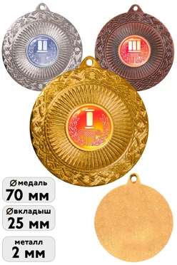 Купить Медаль МК359 70мм с шильдом 25мм