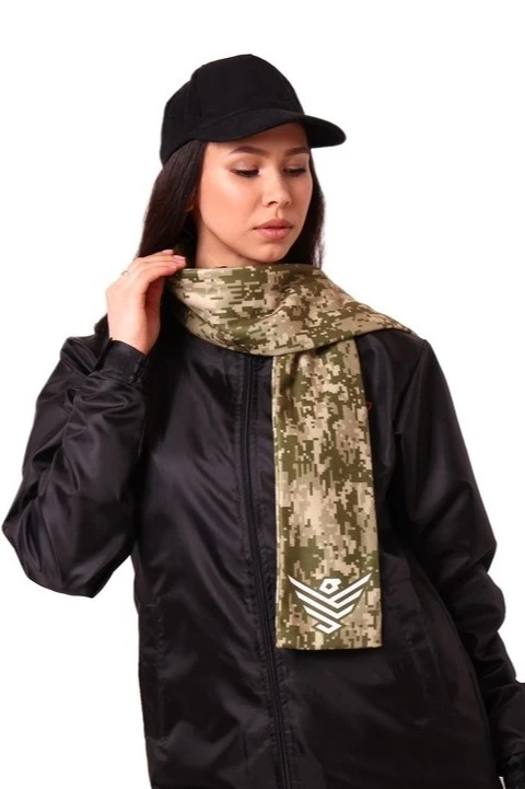 Шарф двухслойный утепленный 15х120 см, с полной запечаткой#7 Шарф двухслойный утепленный 15х120 см, с полной запечаткой#7