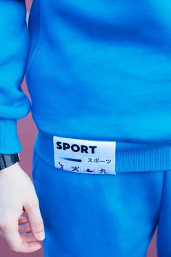 Спортивный костюм Лофт из футера унисекс, однотонный#3