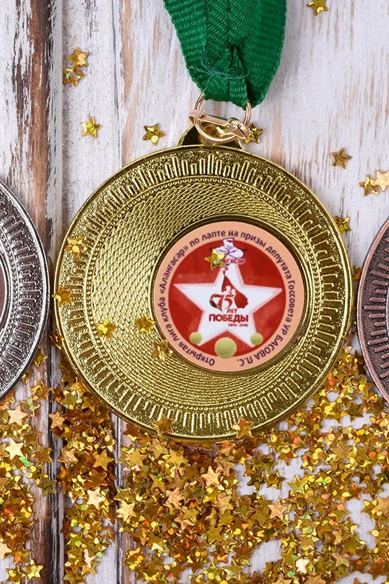 Медаль металлическая МК369 50мм с шильдом 25мм#2