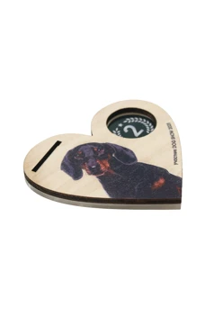 Медаль из фанеры и акрила Сердце 60 мм МФ6014#2