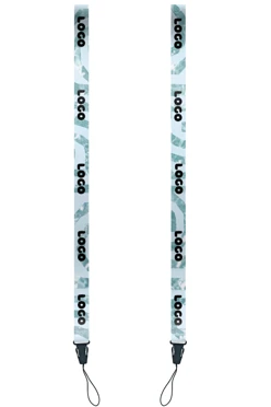 Купить ленту для бейджа блекаут ширина 2 см, с фастексом, с печатью "Logo 3"