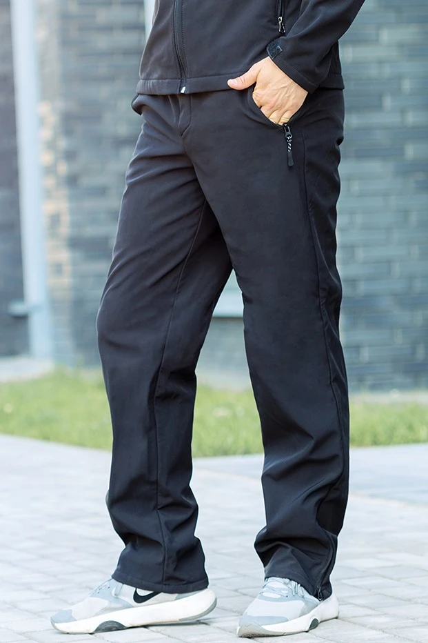 Купить брюки Эльбрус из софтшелла мужские, однотонные