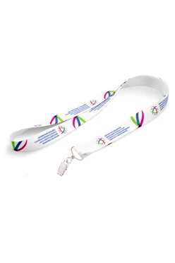 Лента для бейджа блекаут ширина 2,5 см, с печатью#1