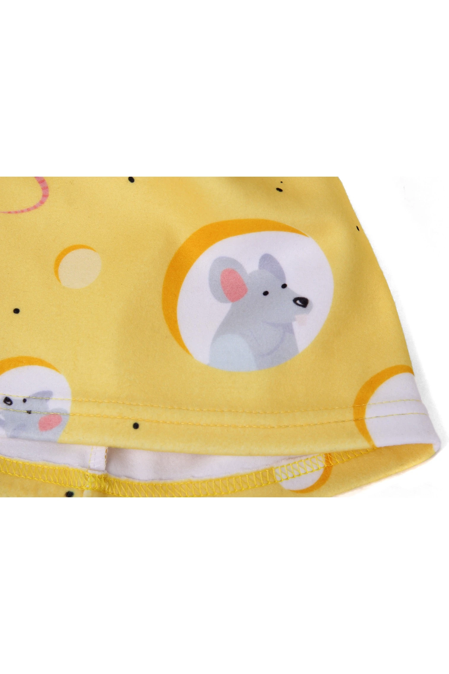 Шапка Лав флисовая однослойная взрослая, с полной запечаткой "Mouse"#8