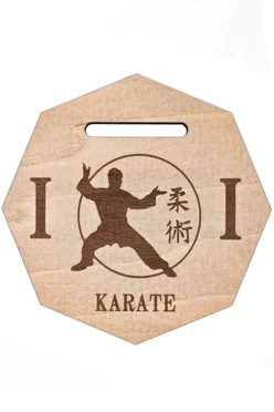 Медаль из фанеры Многоугольник МФ8001 80 мм с гравировкой#1