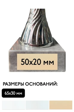 Шильд прямоугольный 50х20 мм#2