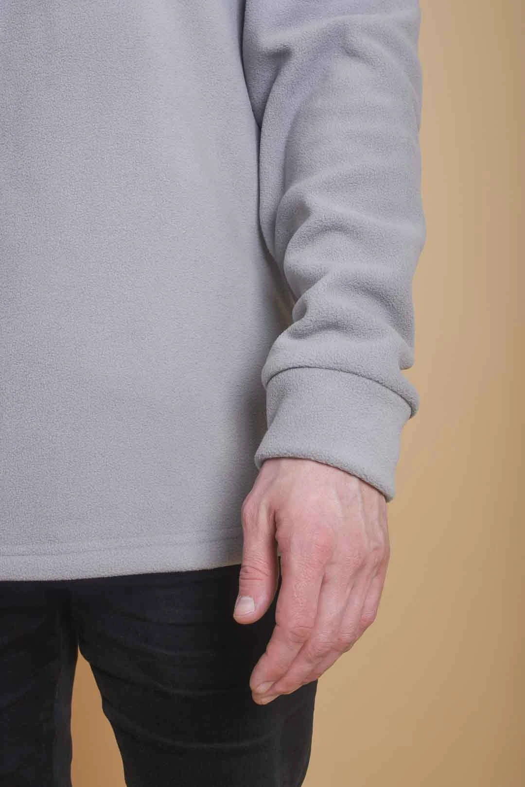 Толстовка Саймон флисовая унисекс, однотонная серая#2 Толстовка Саймон флисовая унисекс, однотонная серая#2