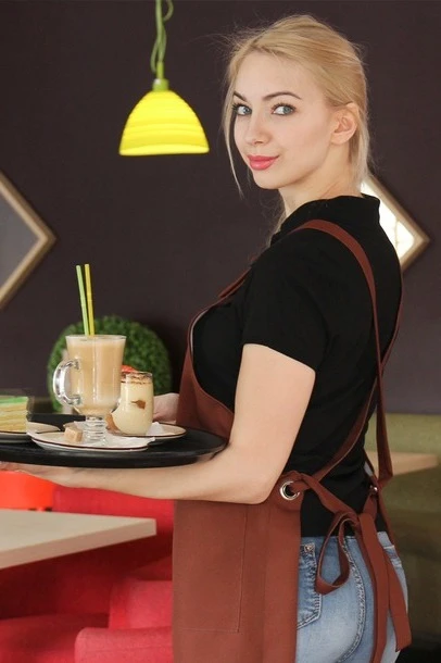 Фартук Хилтон из габардина, с полной запечаткой "Truffle"#2