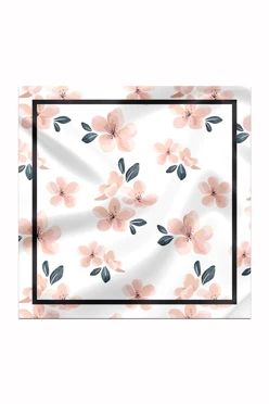 Купить платок Шанель 100х100 см, с полной запечаткой "Summer mood"