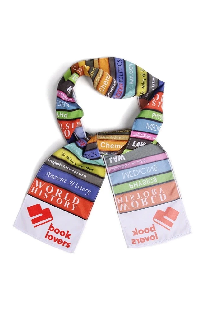 Шарф однослойный легкий 15х130 см, с полной запечаткой "History-World"#3 Шарф однослойный легкий 15х130 см, с полной запечаткой "History-World"#3