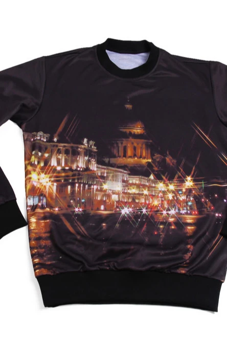 Свитшот Гарри унисекс из адидаса с полной запечаткой "#Piter"#1 Свитшот Гарри унисекс из адидаса с полной запечаткой "#Piter"#1