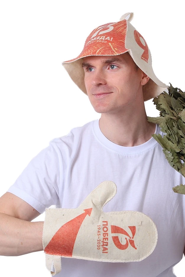 Рукавица банная с полной запечаткой "9 May!"#1 Рукавица банная с полной запечаткой "9 May!"#1