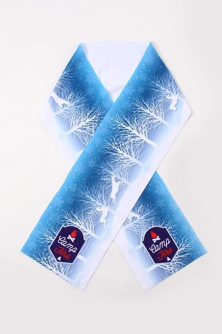 Шарф однослойный утепленный 15х150 см, с полной запечаткой "Camp"#4 Шарф однослойный утепленный 15х150 см, с полной запечаткой "Camp"#4