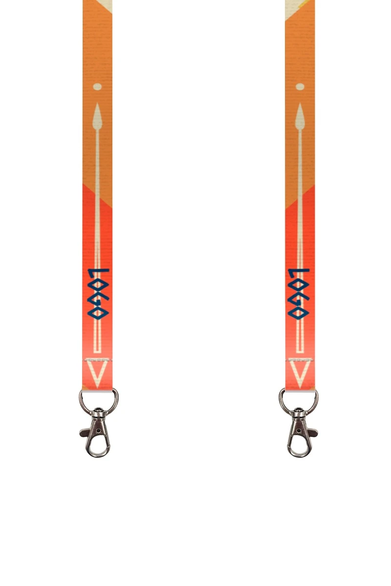 Купить ленту для бейджа репс ширина 1,5 см, с карабином-люкс, с печатью "Arrow"