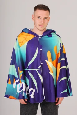 Купить плед-накидку Терраса из флиса с полной запечаткой