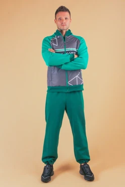 Брюки Итан из футера мужские, однотонные#3