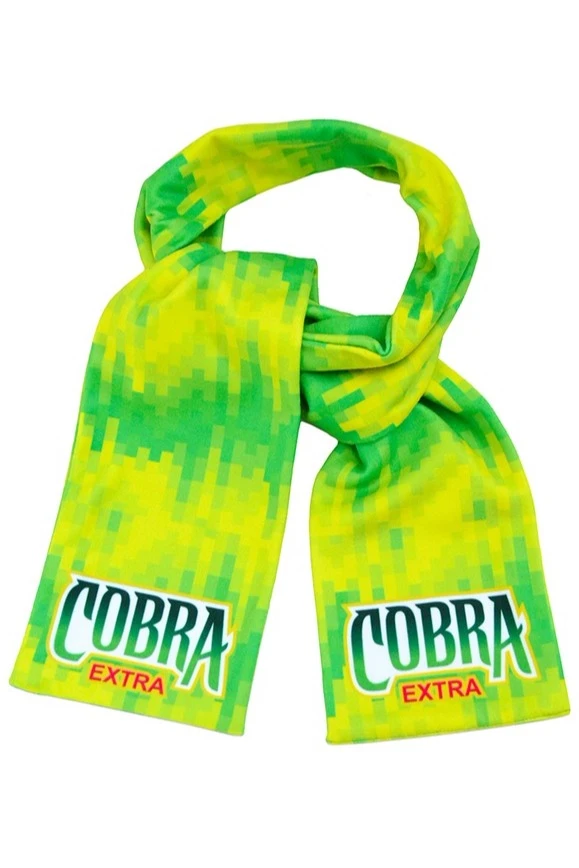 Шарф  двухслойный утепленный 15х150 см, с полной запечаткой "Cobra extra"#6