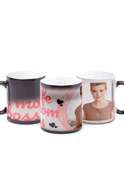 Купить кружку-хамелеон с принтом "Like mom boss"