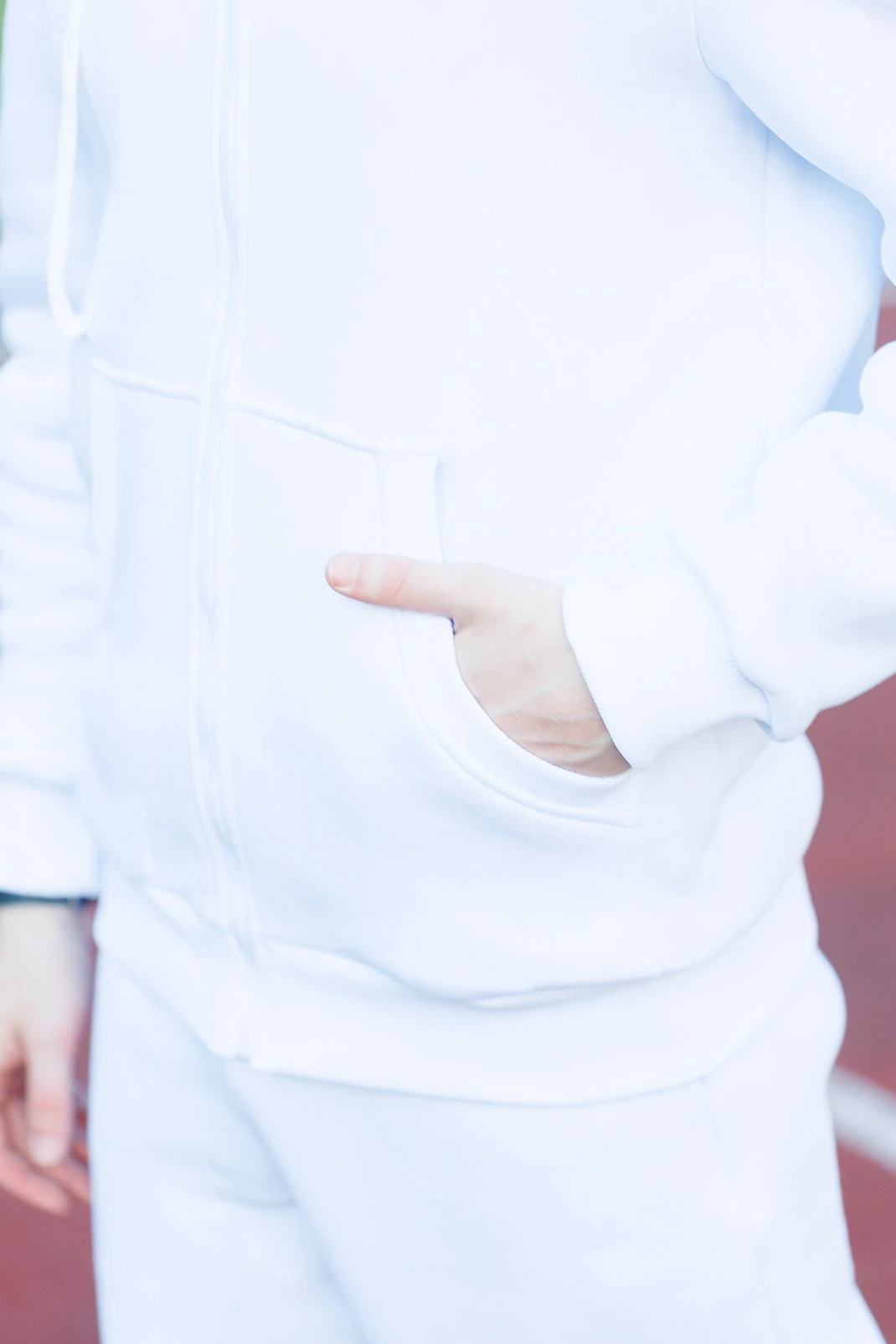 Балахон Рик из футера унисекс, однотонный белый#2