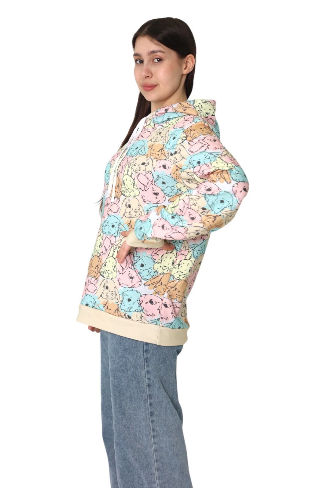 Худи Кевин унисекс из футера хб с полной запечаткой#2