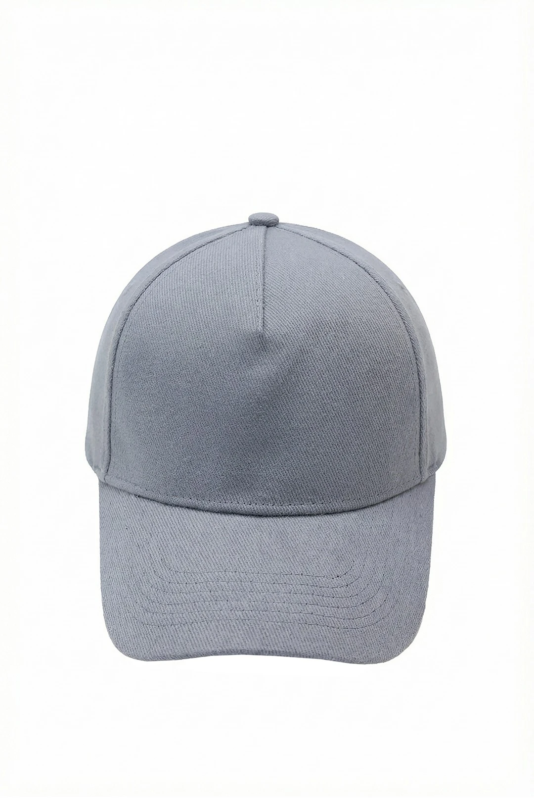 Купить бейсболку Спайк пятиклинку взрослую, однотонную серую (хлопок)