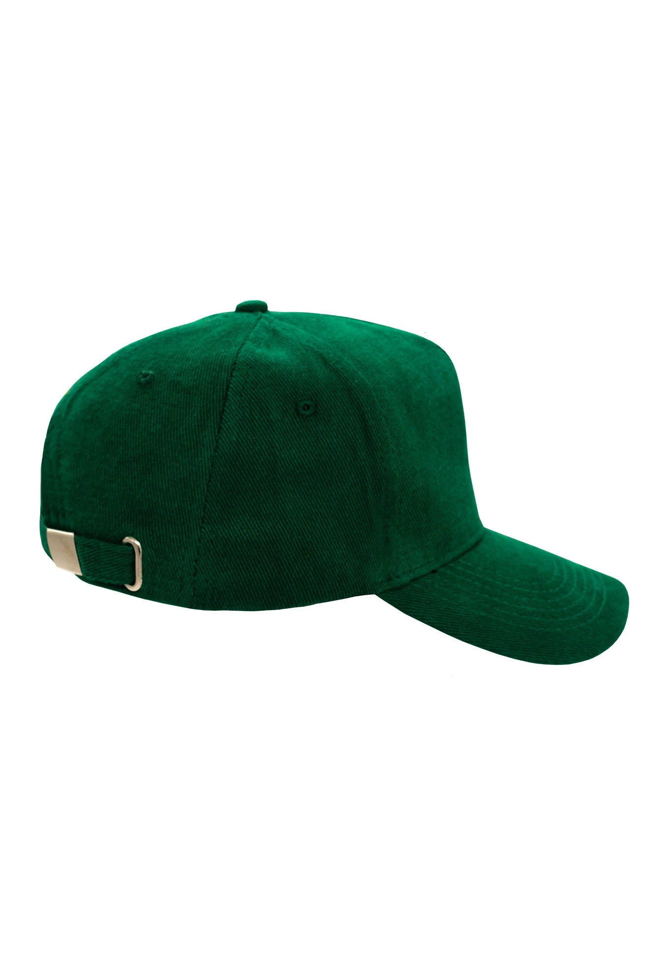Бейсболка Спайк пятиклинка взрослая, однотонная зеленая (хлопок)#3