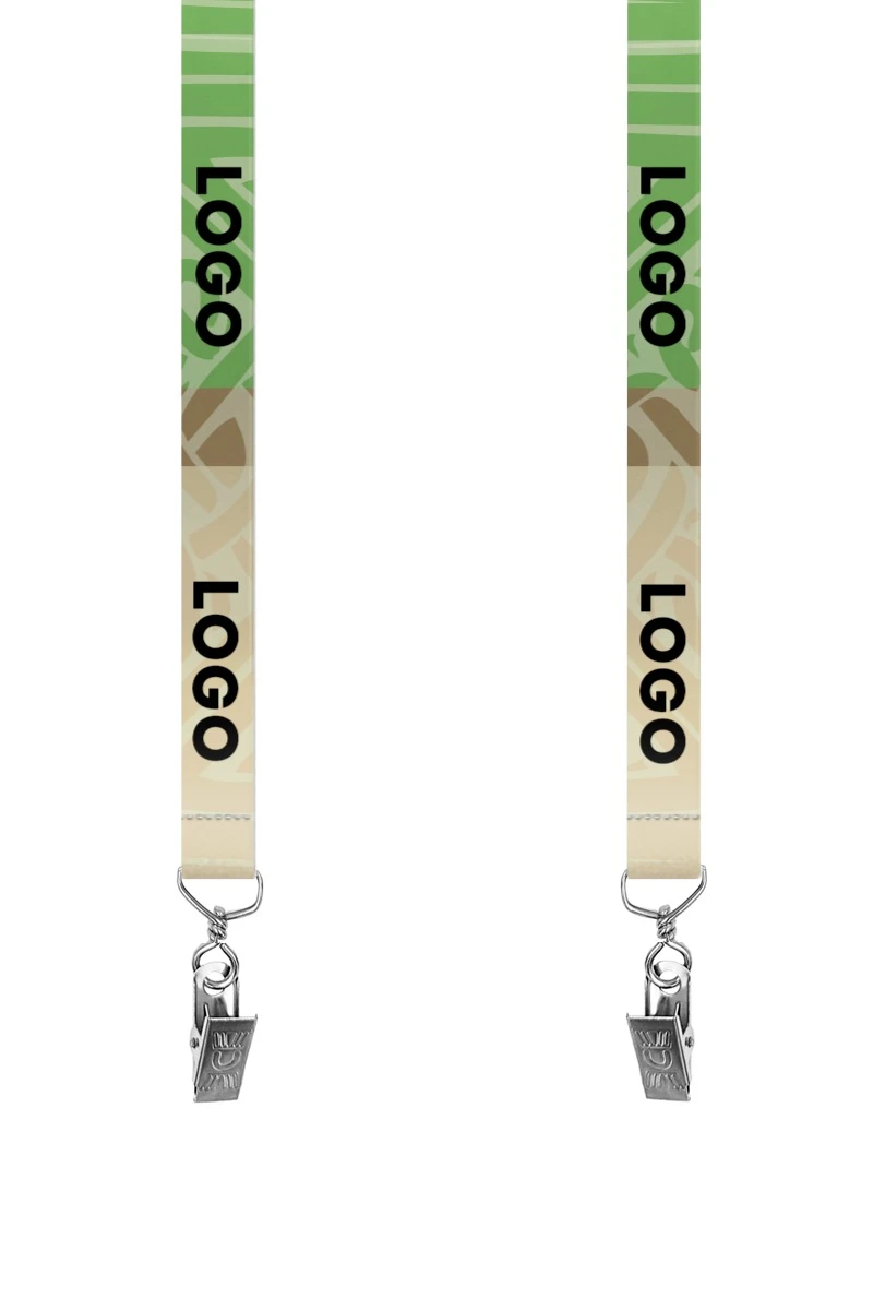 Купить ленту для бейджа атлас ширина 2 см, с клипсой, с печатью "Green and brown" Купить ленту для бейджа атлас ширина 2 см, с клипсой, с печатью "Green and brown"