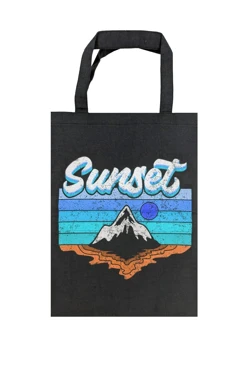 Купить сумку Айрис из льна 30х40 см, печать с двух сторон "Sunset"