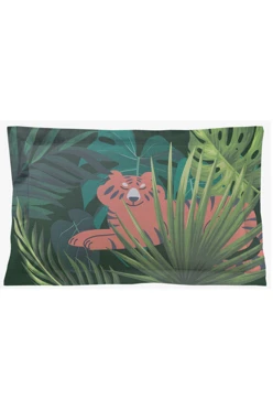 Купить подушку с бордюром 40х60 см, с принтом "Jungle"