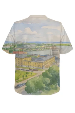 Футболка Теренс оверсайз из футера хб унисекс с принтом "Udmurtia"#1