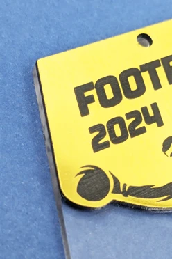 Медаль из акрила АК8011 Многоугольник 80 мм с гравировкой#2