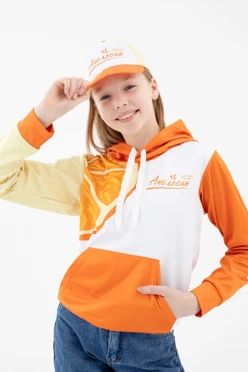 Бейсболка Стандарт детская с полной запечаткой (полиэстер) "Orange"#1