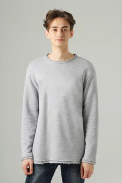 Купить толстовку Мартин из футера унисекс, однотонная серая