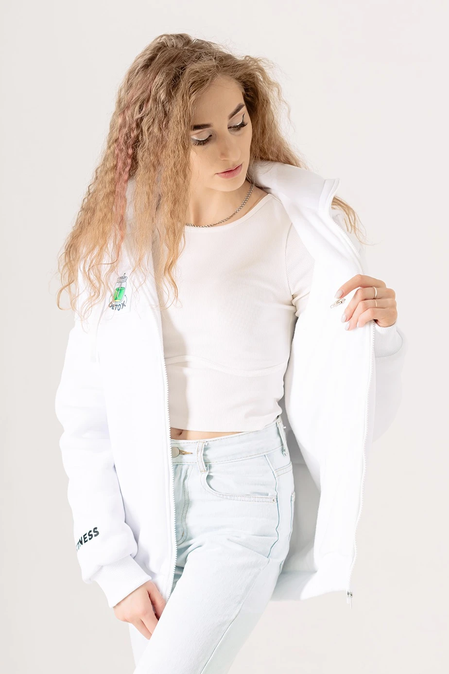 Балахон Джеймс из футера на флисе унисекс, однотонный "Fitness"#1