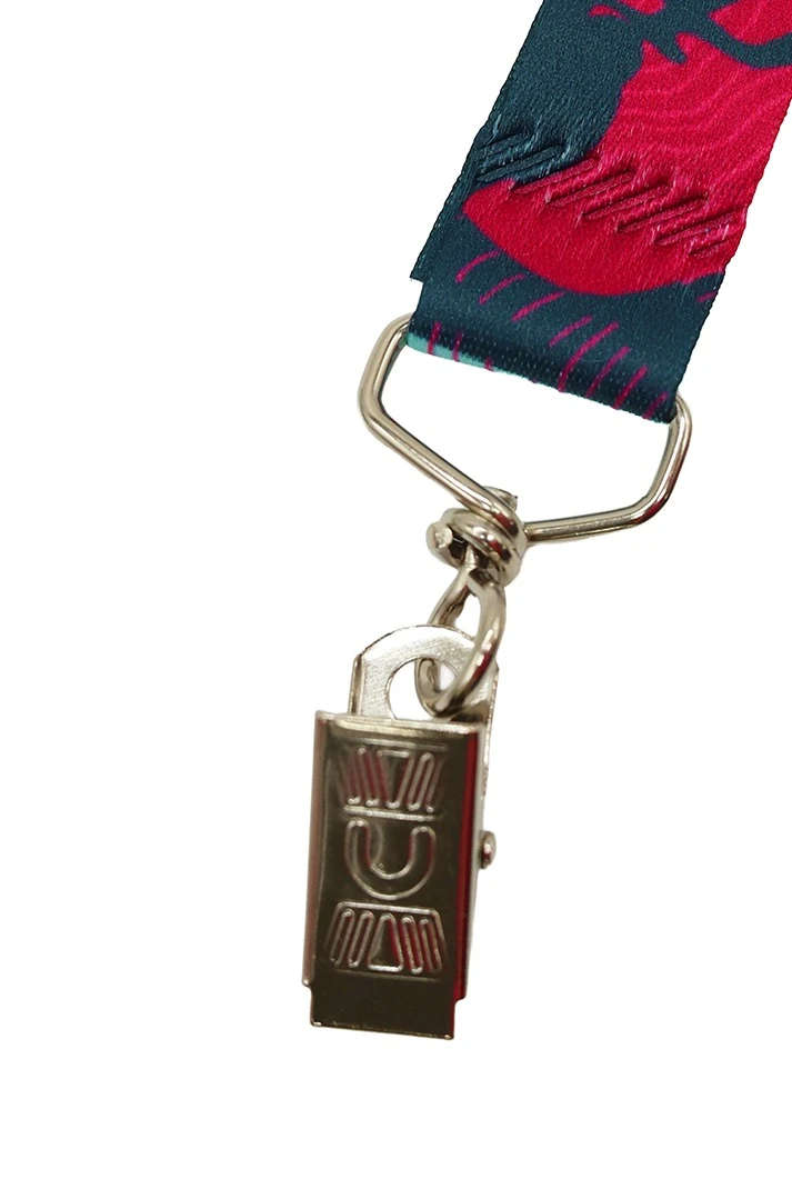 Лента для бейджа блекаут ширина 2,5 см, с замком безопасного разрыва, с печатью#5