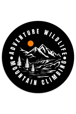 Купить Шеврон Круг печатный из габардина 8х8 см  "Adventure"