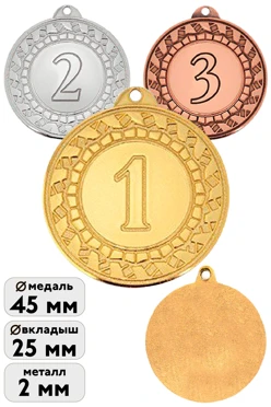 Купить Медаль металлическую ИК4501 45мм