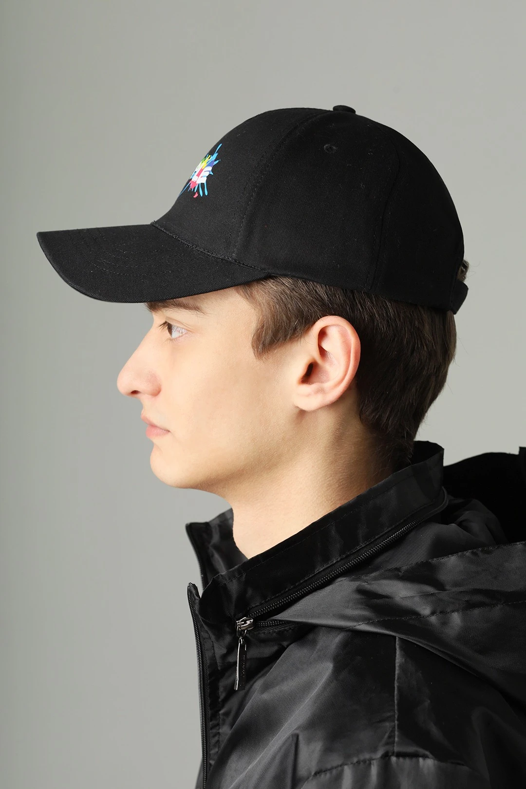 Бейсболка Актив пятиклинка взрослая, однотонная (хлопок) "People"#1