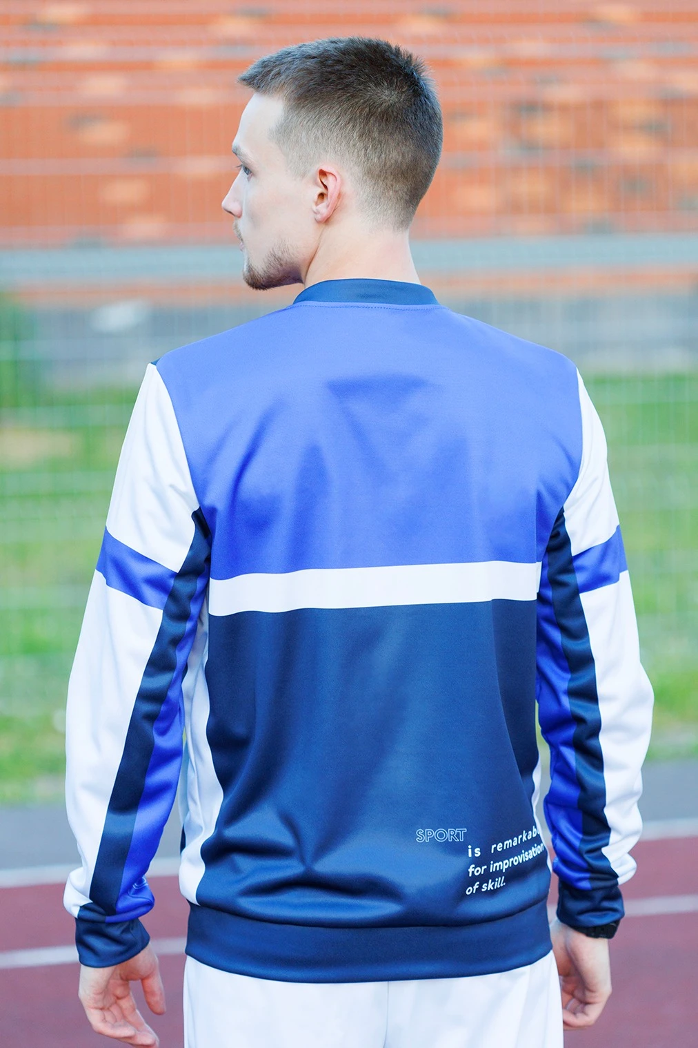 Бомбер Блэйд унисекс из адидаса с полной запечаткой "Game team"#1