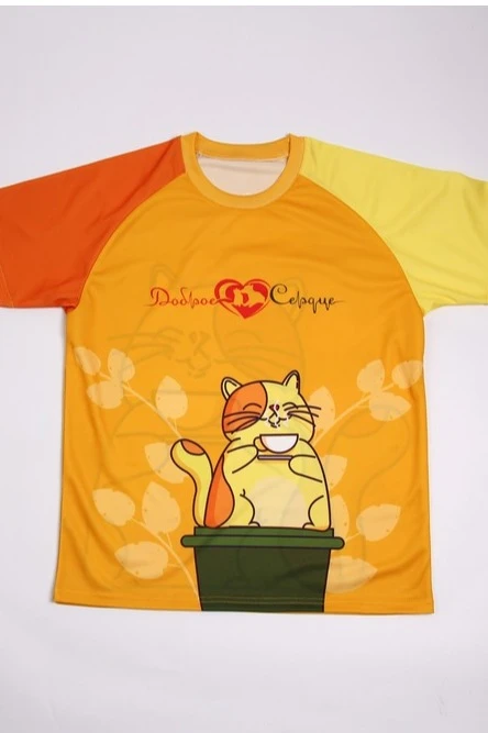 Футболка Спэйс унисекс из ложной сетки с полной запечаткой "A Kind Heart"#3